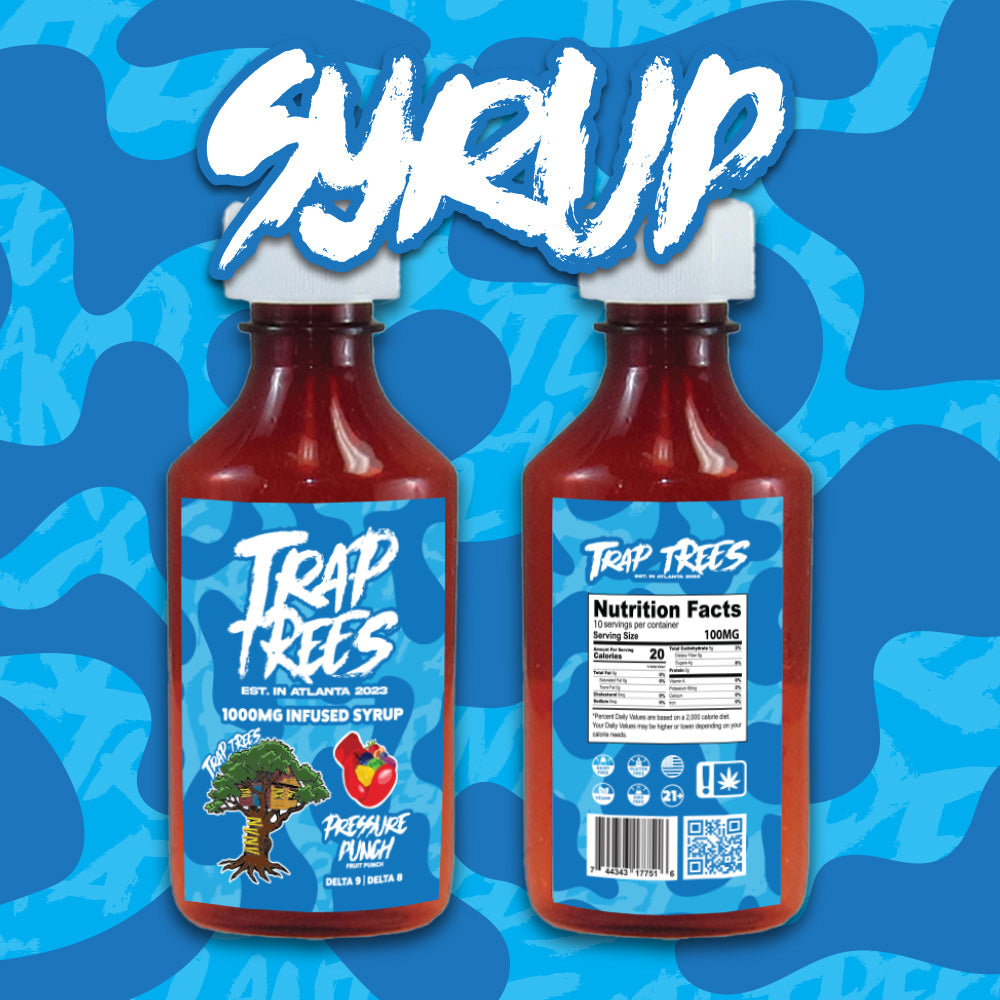 Trap Trees 1000mg Syrup Pressure Punch (Fruit Punch)